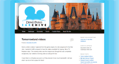 Desktop Screenshot of disneyparksearchive.com